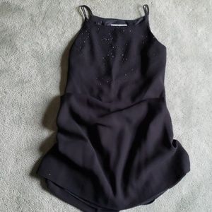 EUC Jones New York Sz 10 black beaded dress